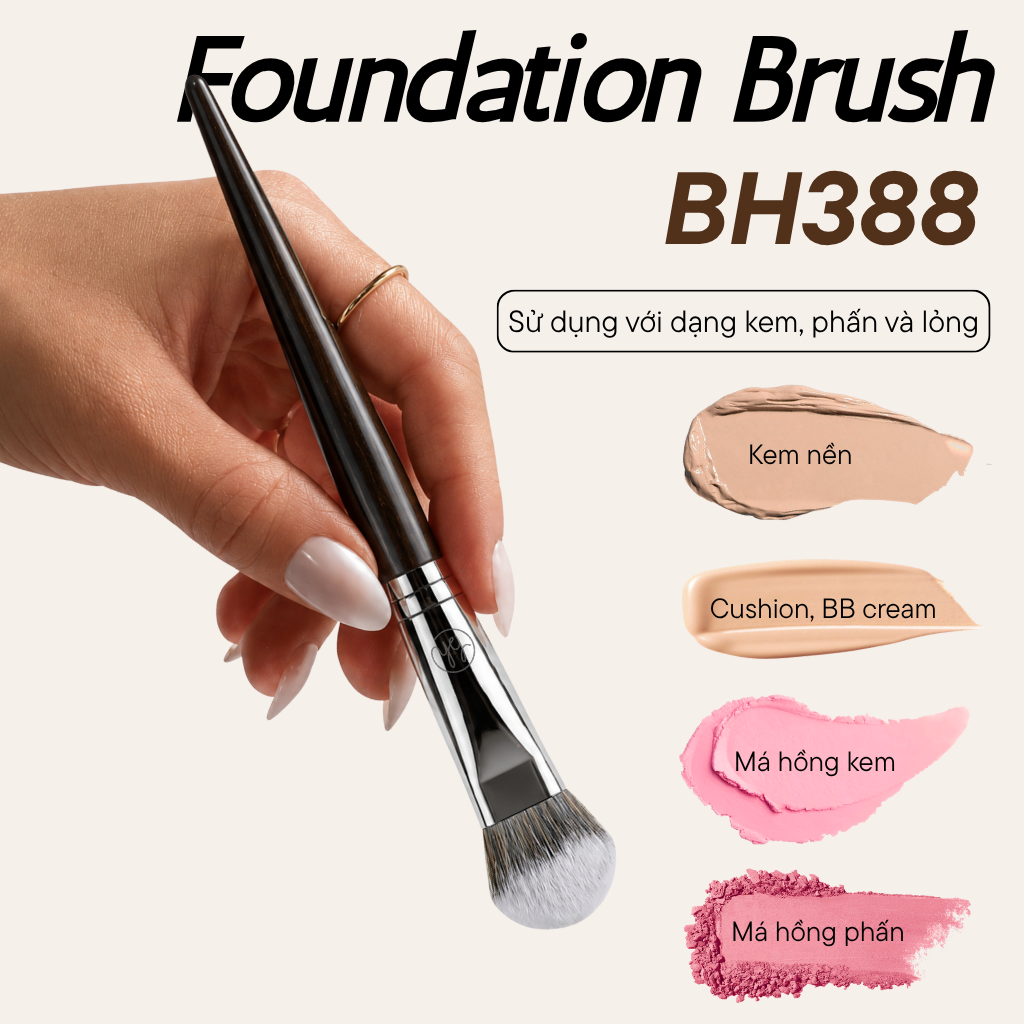  Cọ Tán Nền BH Cosmetics Foundation Brush BH388